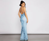 Linda – Formelles Glitzerkleid mit Rüschen